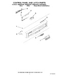 Diagram for 02 - Control Panel And Latch Parts