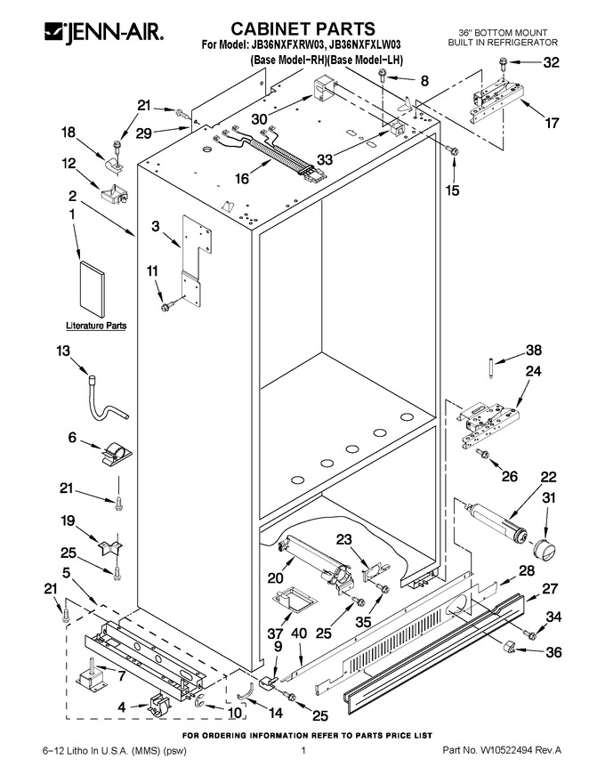 Diagram for JB36NXFXRW03