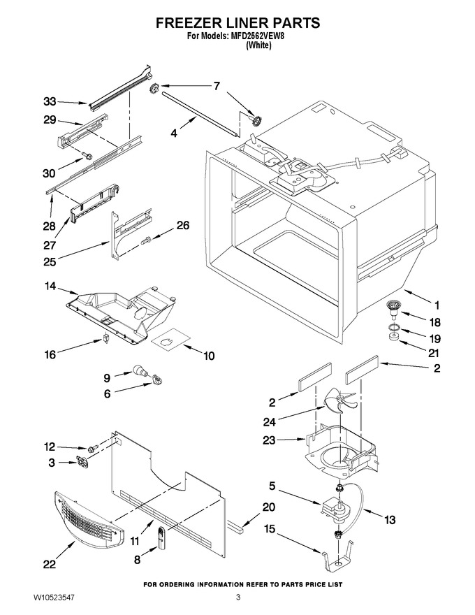 Diagram for MFD2562VEW8