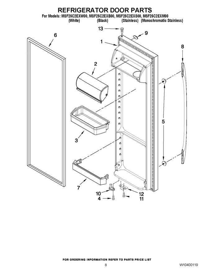 Diagram for MSF25C2EXW00
