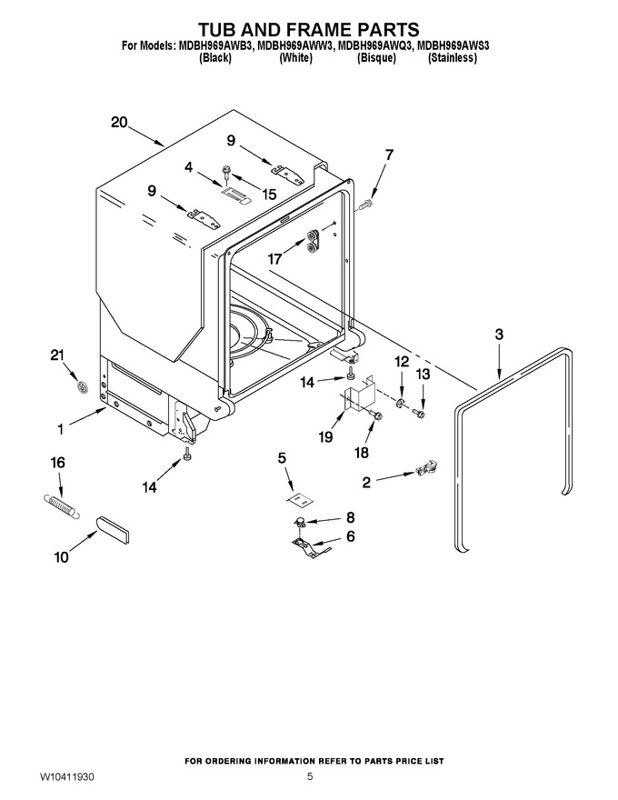 Diagram for MDBH969AWB3