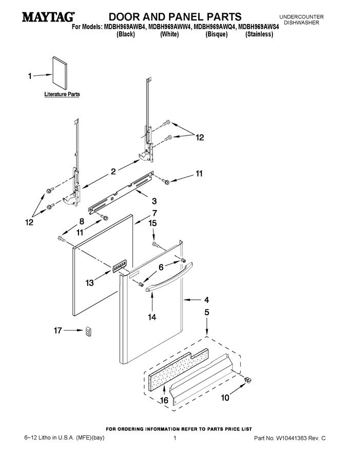 Diagram for MDBH969AWW4