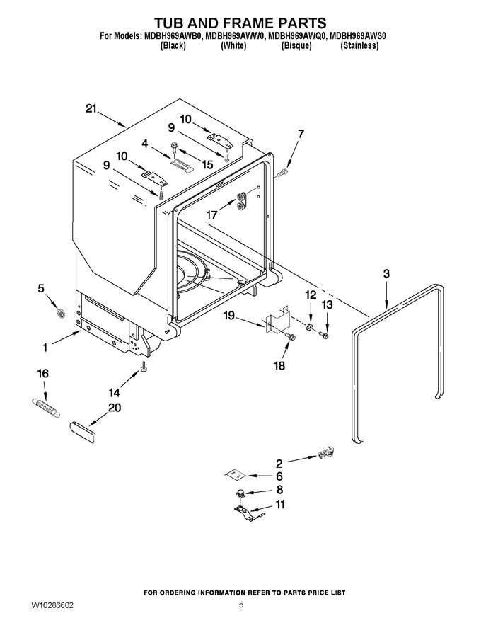 Diagram for MDBH969AWB0