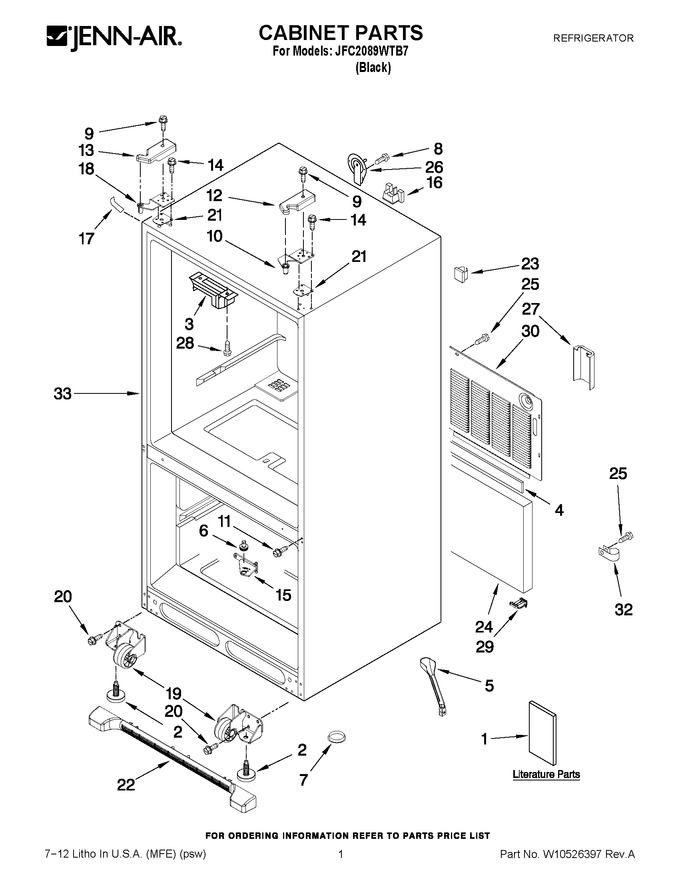 Diagram for JFC2089WTB7
