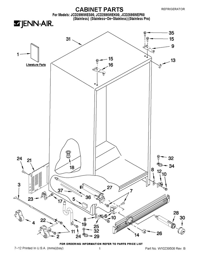 Diagram for JCD2595WES00