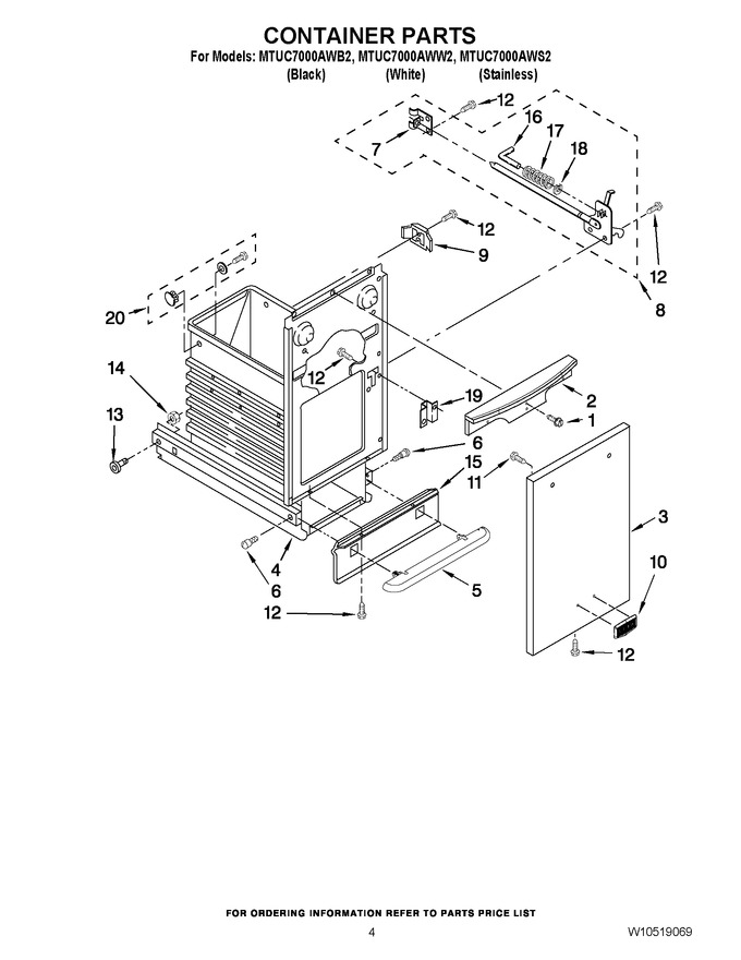 Diagram for MTUC7000AWW2