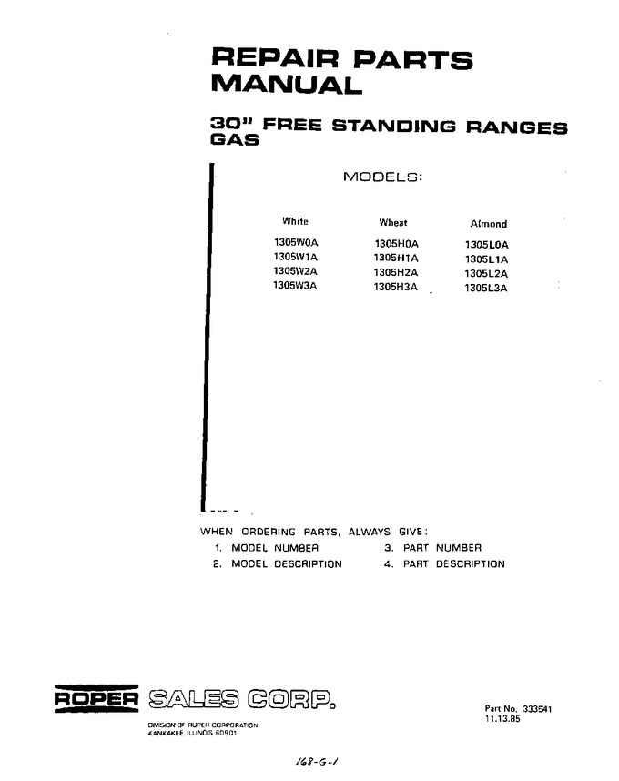 Diagram for 1305^2A