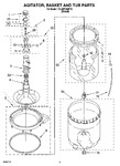 Diagram for 03 - Agitator, Basket And Tub Parts