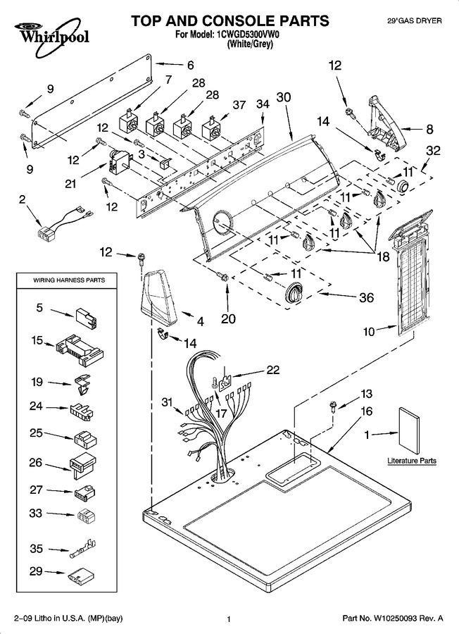 Diagram for 1CWGD5300VW0