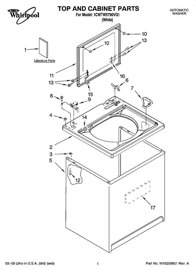 Diagram for 1CWTW5790VQ1
