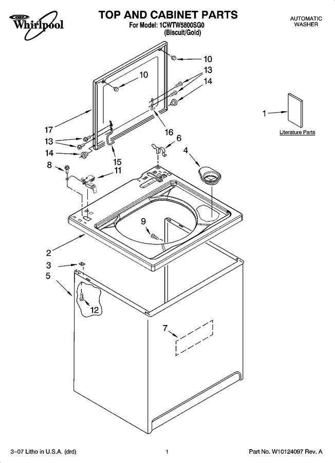 Diagram for 1CWTW5800SG0