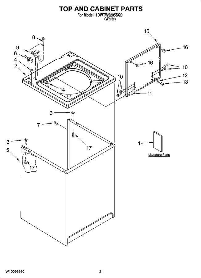 Diagram for 1DWTW5205SQ0