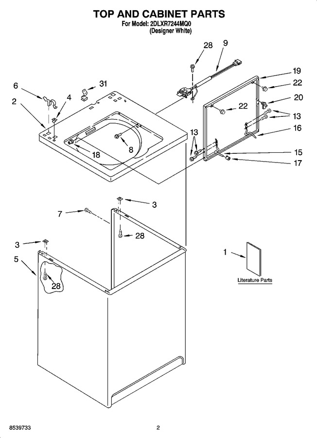Diagram for 2DLXR7244MQ0