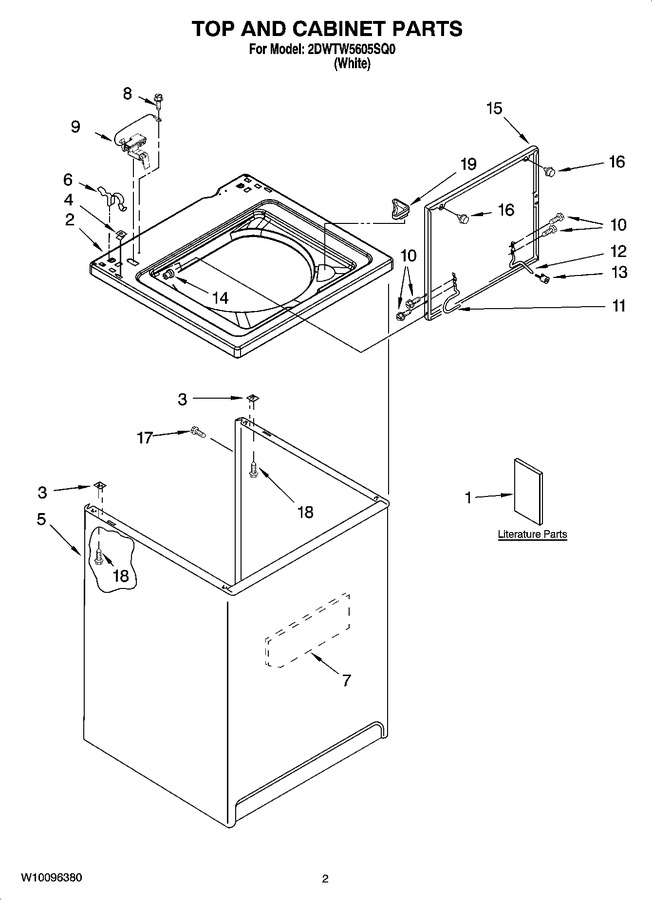 Diagram for 2DWTW5605SQ0
