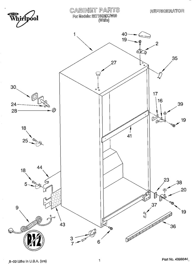 Diagram for 2ET18GMXJW00