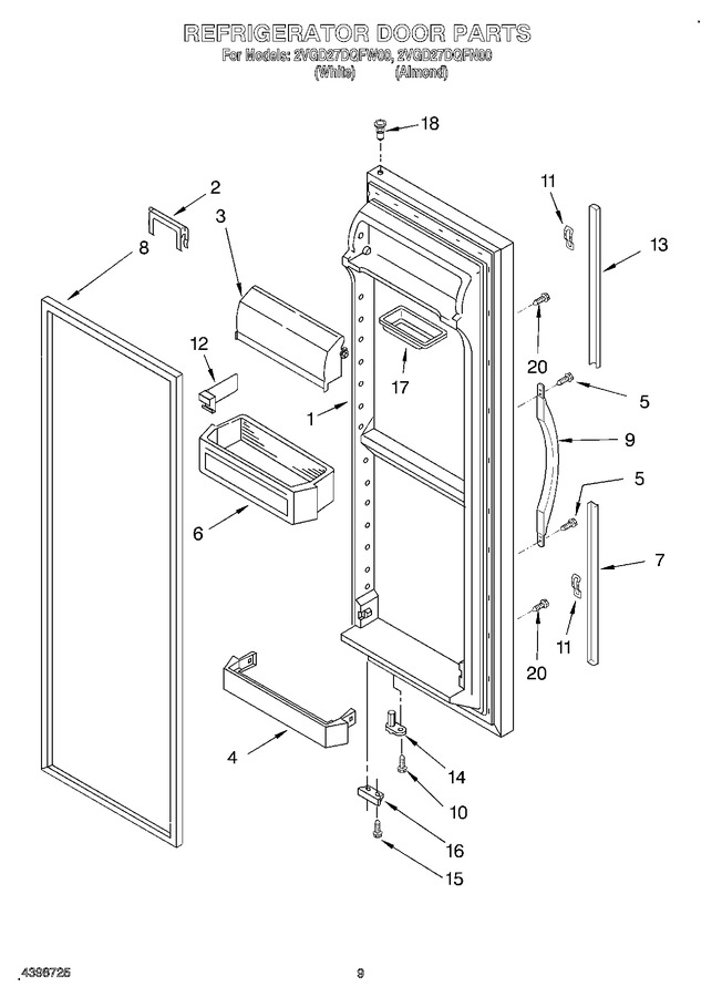 Diagram for 2VGD27DQFW00