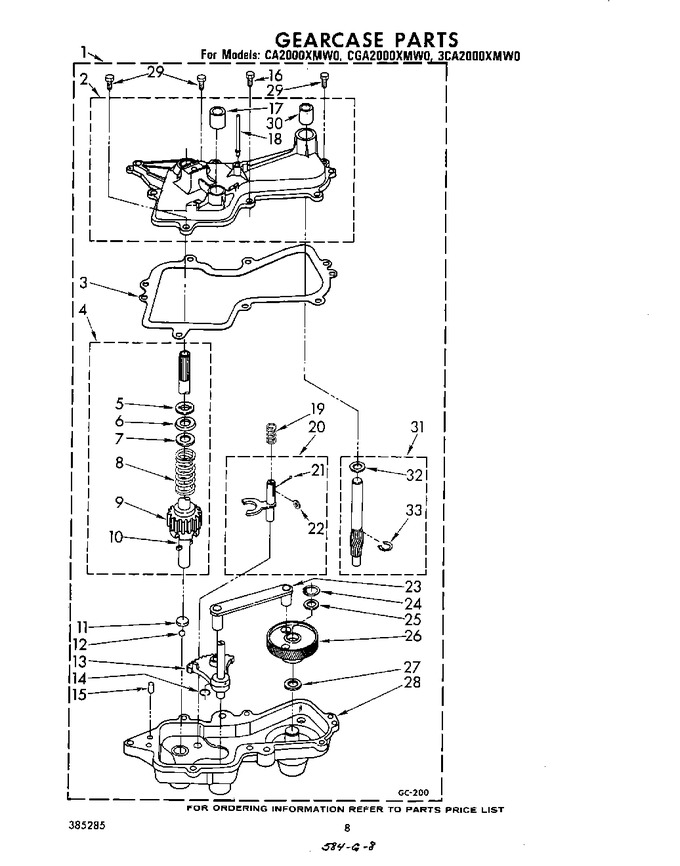 Diagram for CA2000XMW0