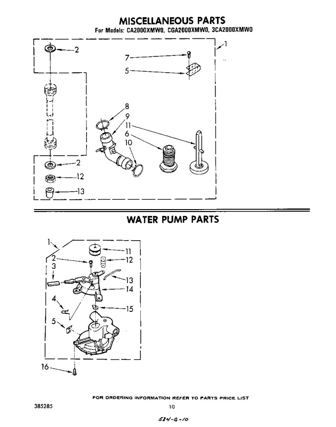 Diagram for GCA2000XMW0