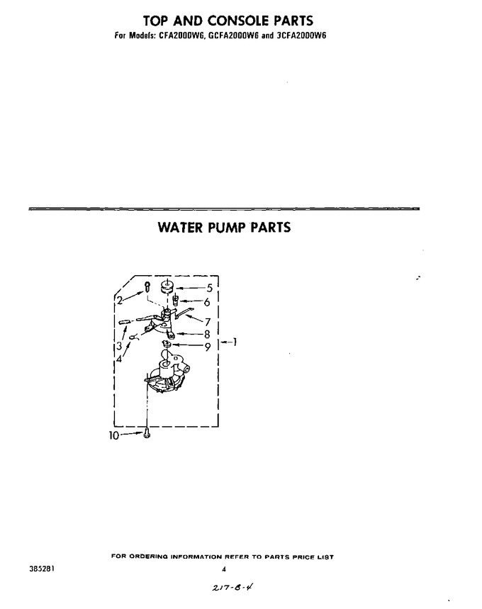 Diagram for GCFA2000W6