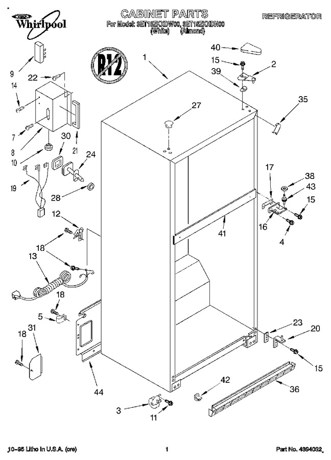 Diagram for 3ET18ZKXDW00