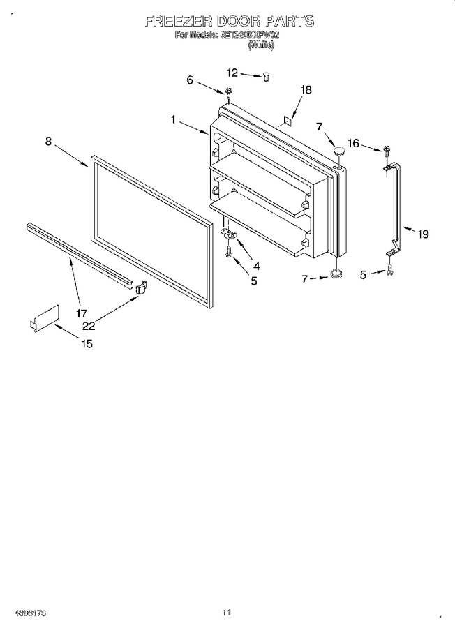 Diagram for 3ET22DKXFW02