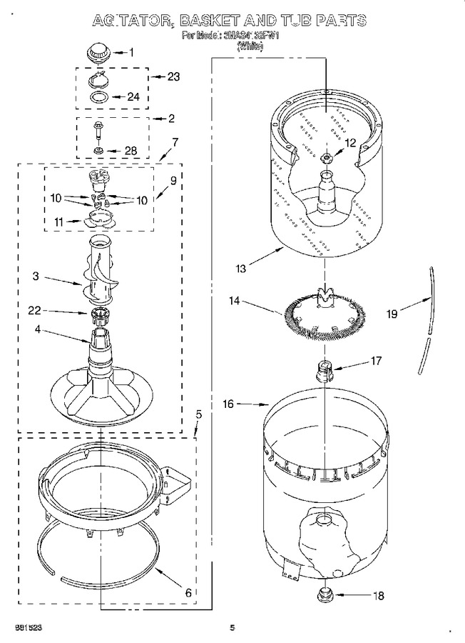 Diagram for 3MAS1432FW1