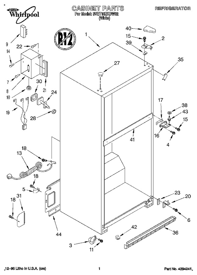 Diagram for 3VET19ZKDW02