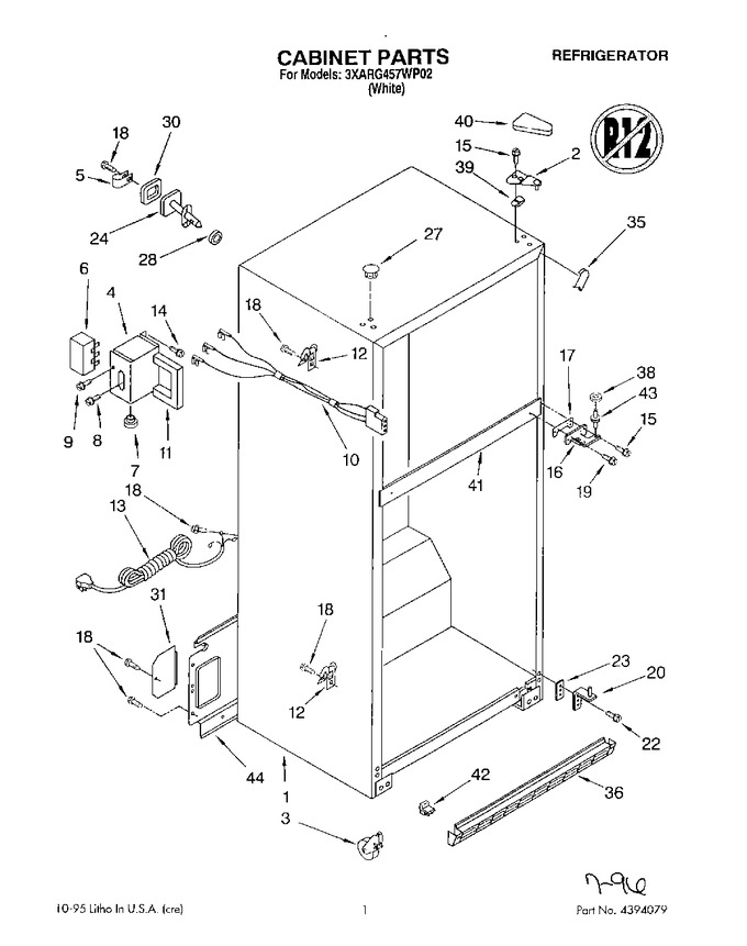 Diagram for 3XARG457WP02