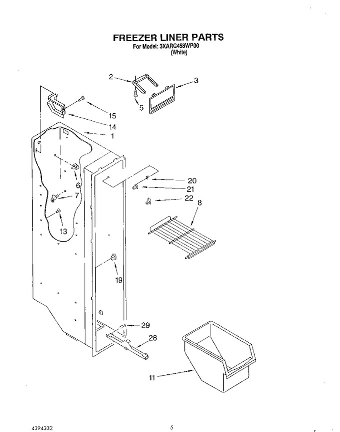 Diagram for 3XARG458WP00