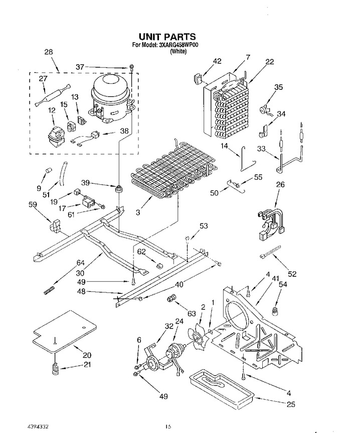 Diagram for 3XARG458WP00