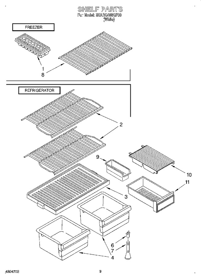 Diagram for 3XARG468GF00