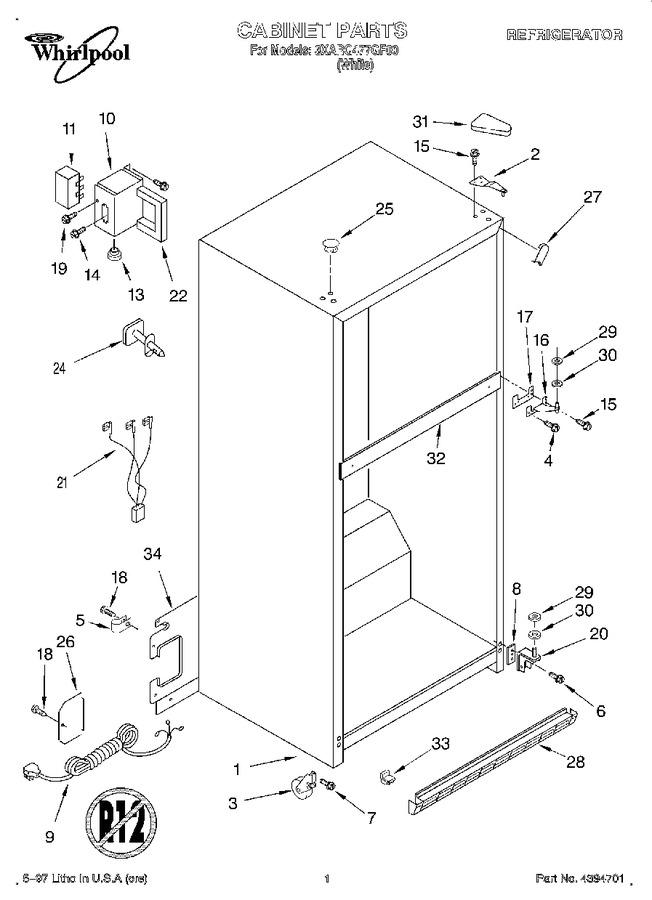 Diagram for 3XARG477GF00