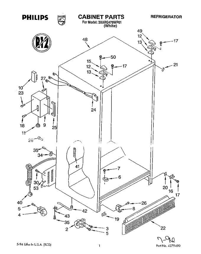 Diagram for 3XARG479WP01