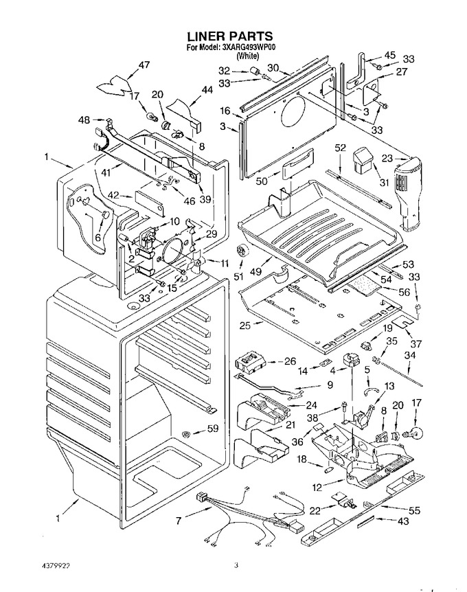 Diagram for 3XARG493WP00