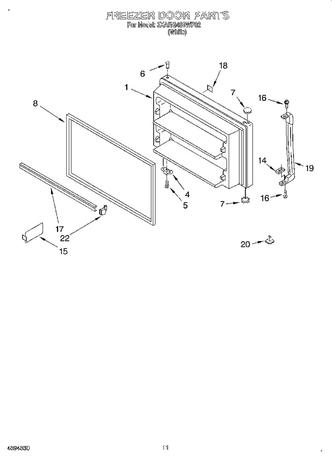 Diagram for 3XARG493WP02