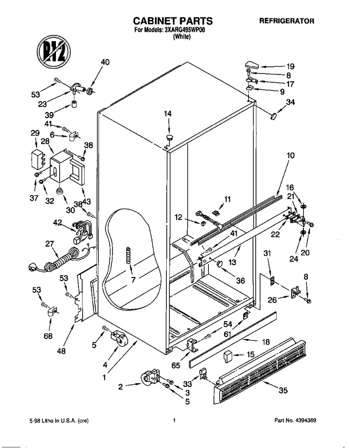 Diagram for 3XARG495WP00