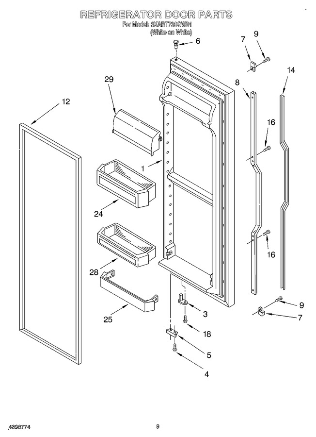 Diagram for 3XART730GW01