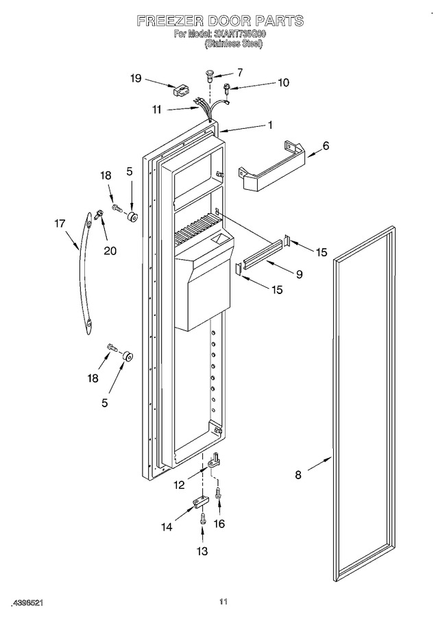 Diagram for 3XART735G00