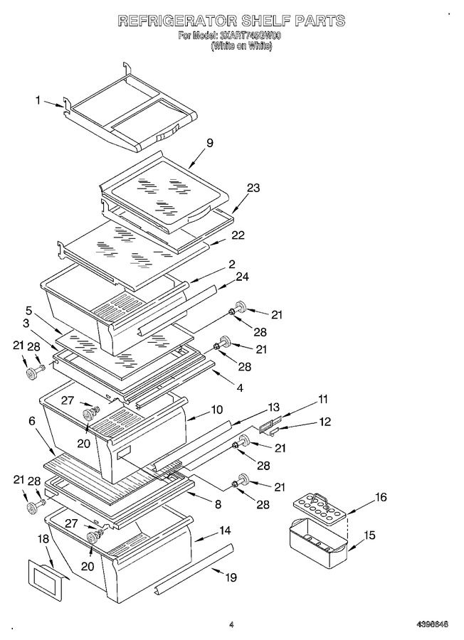 Diagram for 3XART745GW00