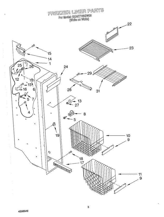 Diagram for 3XART745GW00