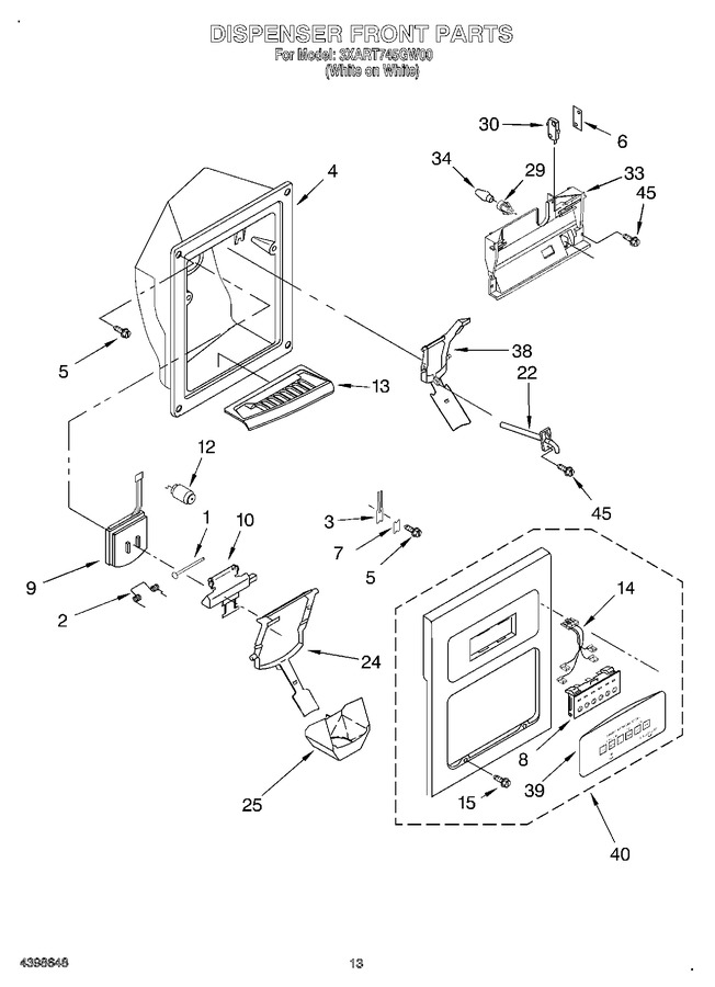 Diagram for 3XART745GW00