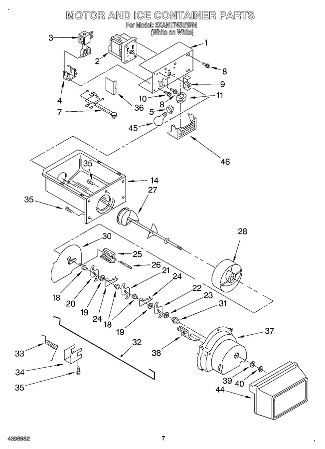 Diagram for 3XART745GW01
