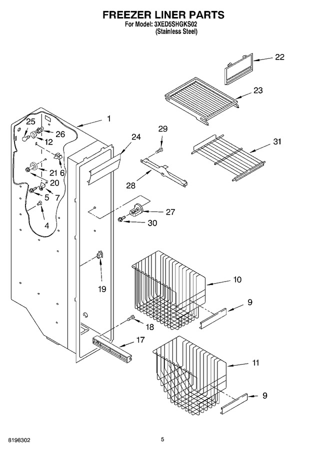 Diagram for 3XED5SHGKS02