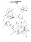 Diagram for 08 - Dispenser Front Parts