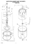 Diagram for 03 - Agitator, Basket And Tub Parts