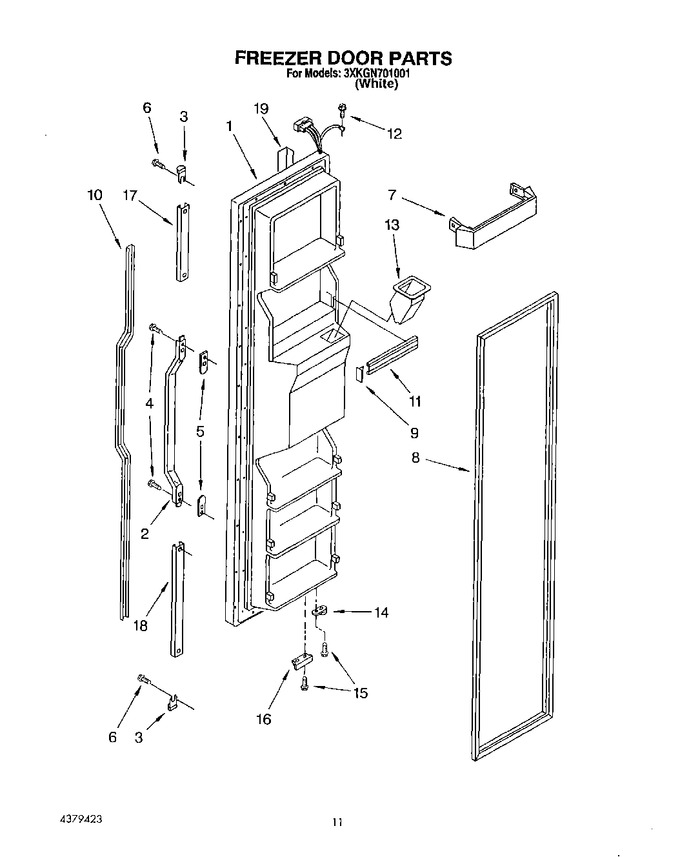 Diagram for 3XKGN701001