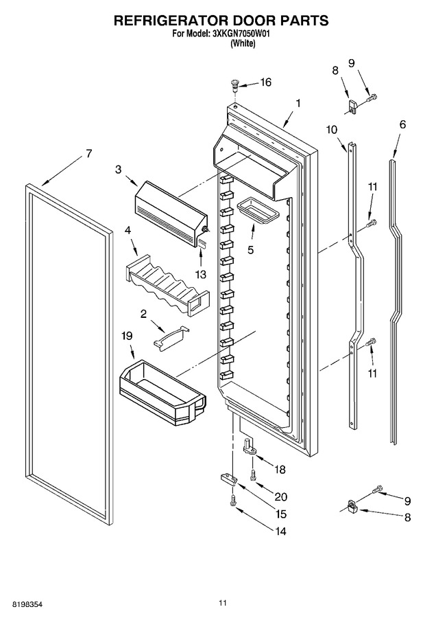 Diagram for 3XKGN7050W01