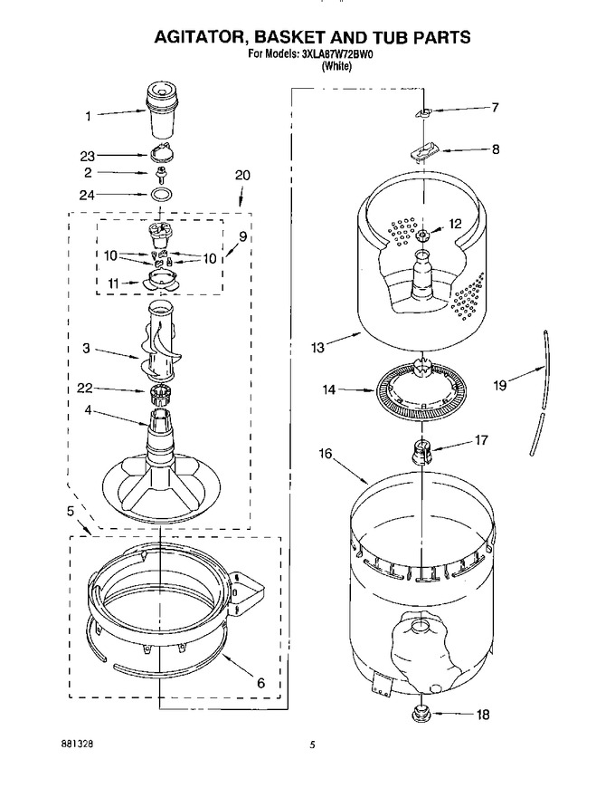 Diagram for 3XLA87W72BW0