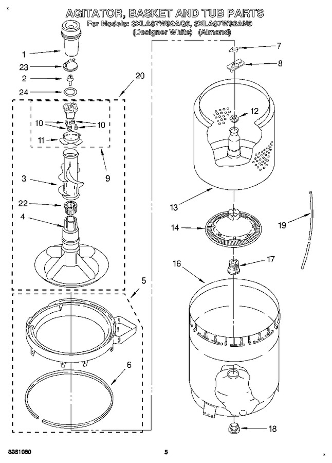 Diagram for 3XLA87W92AN0