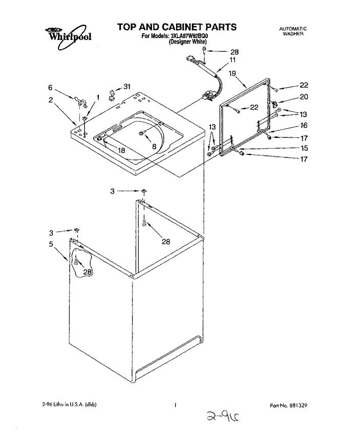 Diagram for 3XLA87W92BQ0